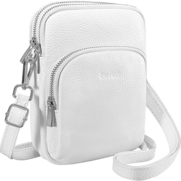 Small Genuine Leather Crossbody Bag for Women Trendy Crossbody Purses with RFID - Picture 1 of 6
